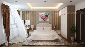 Mẫu phòng ngủ master phong cách bán cổ điển